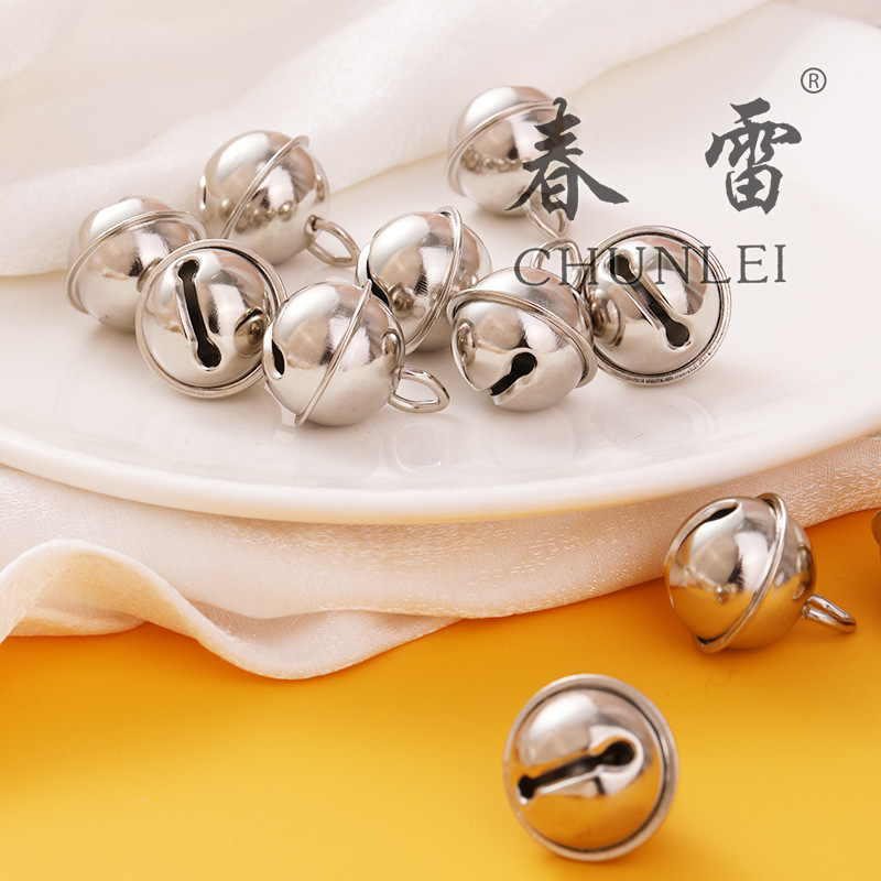 22mm Tiger Mouth Bell Nickel-Plated Iron Bell Pet Jewelry Pendant Key Chain Accessories Christmas Pendant Accessories Bell