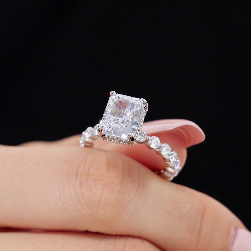 7g Weight Zircon Inlay Material Open Rings, Rings Classification 5, 9, Adjustable Ring Size 1 Piece Quantity Holiday, Daily Occasion 925 Sterling Silver Material Heart Shape Pattern Women's Gender Plating, Inlay Design Basic, Simple Style, Classic Style Style 925 Sterling Silver Zircon Heart Shape Open Rings Rings 57