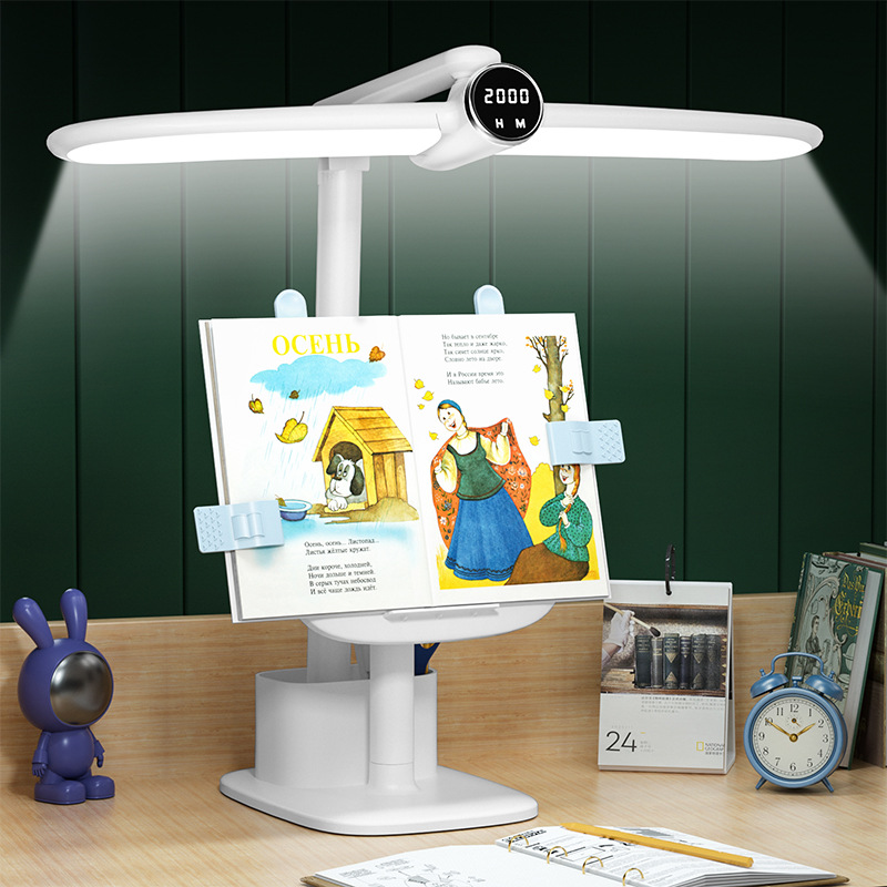 Intelligent Reading Bookshelf Desk Lamp for Primary and Secondary School Students to Protect Their Eyes, Special Desk for Homework and Reading Bracket to Prevent Myopia Aa Level