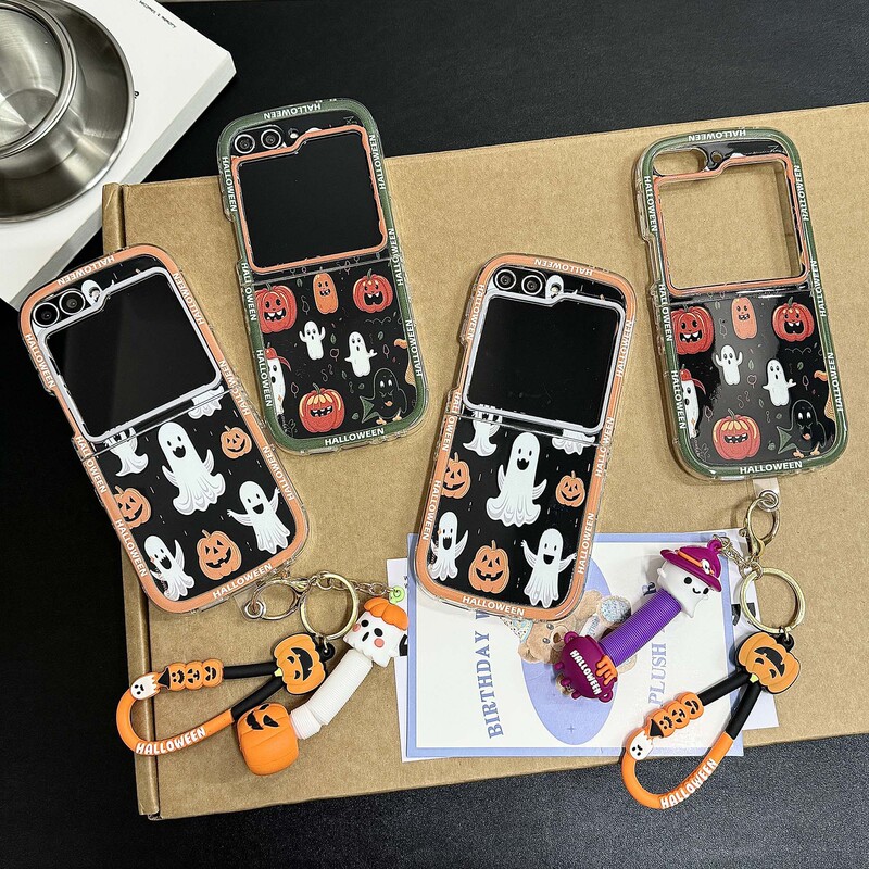 Creative Contrast Color Photo Frame Cartoon Samsung Galaxy Zflip6 Generation Foldable Phone Case for zflip345 Generation