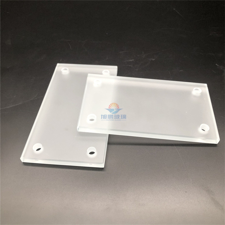 8mm厚超白蒙砂钢化玻璃  检测台基板玻璃