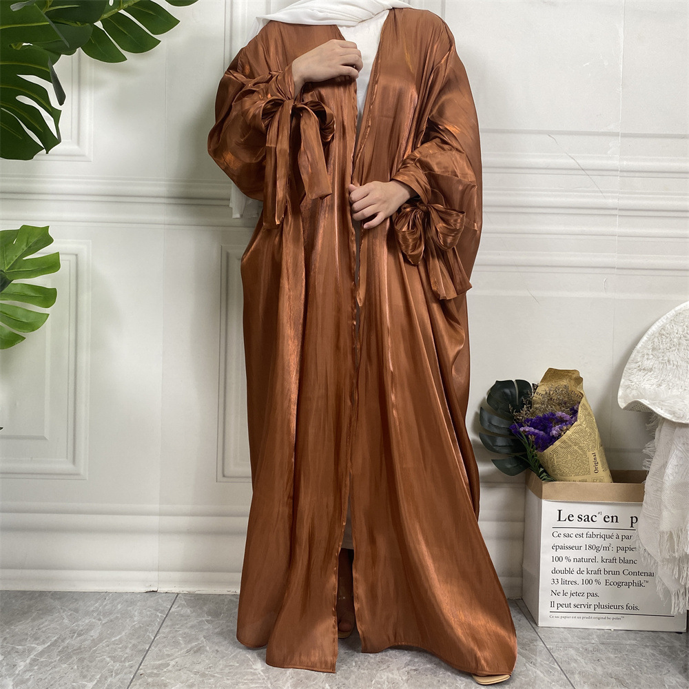 💎 Stunning Elegance Summer Event Dress – Monica Fashion Satin Gown with Batwing Sleeves 59 undefined