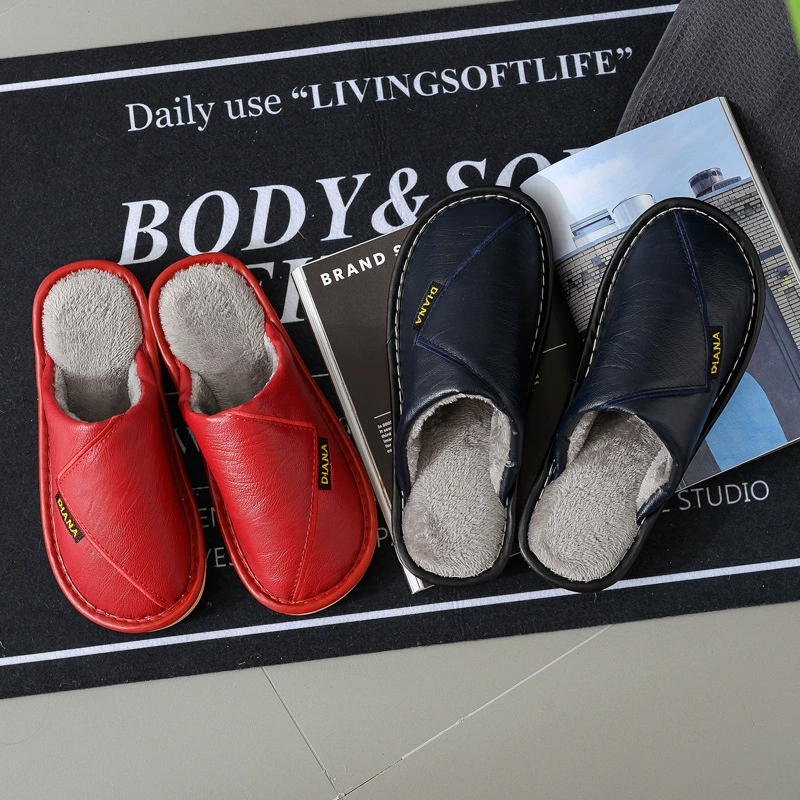 Домашние непромокаемые тапочки из ворса и хлопка для женщин, домашние Нескользящие теплые Нескользящие тапочки на толстой подошве из флисовой подкладки для пар для мужчин