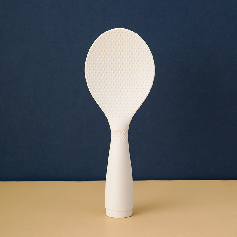 Cuillère à riz Jiershun Household Creative Antiadhésive, en plastique blanc, 1 pièce, emballage OPP_voghion.com