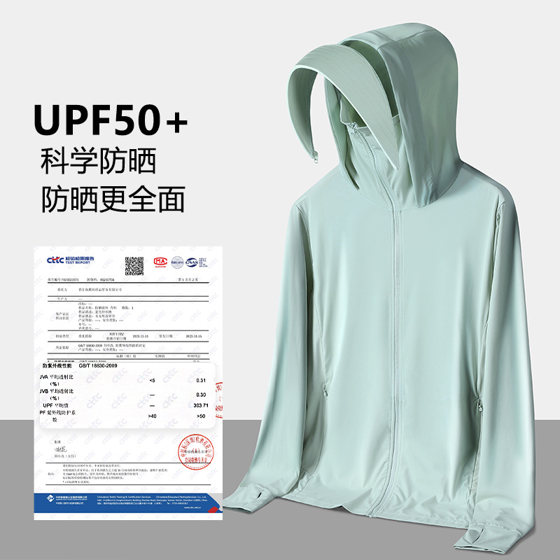 Summer Ice Silk Breathable Quick-drying Sun Protection Clothing Couple's Jacket Fashion All-match Casual Cool Comfortable Skin Clothing for Men