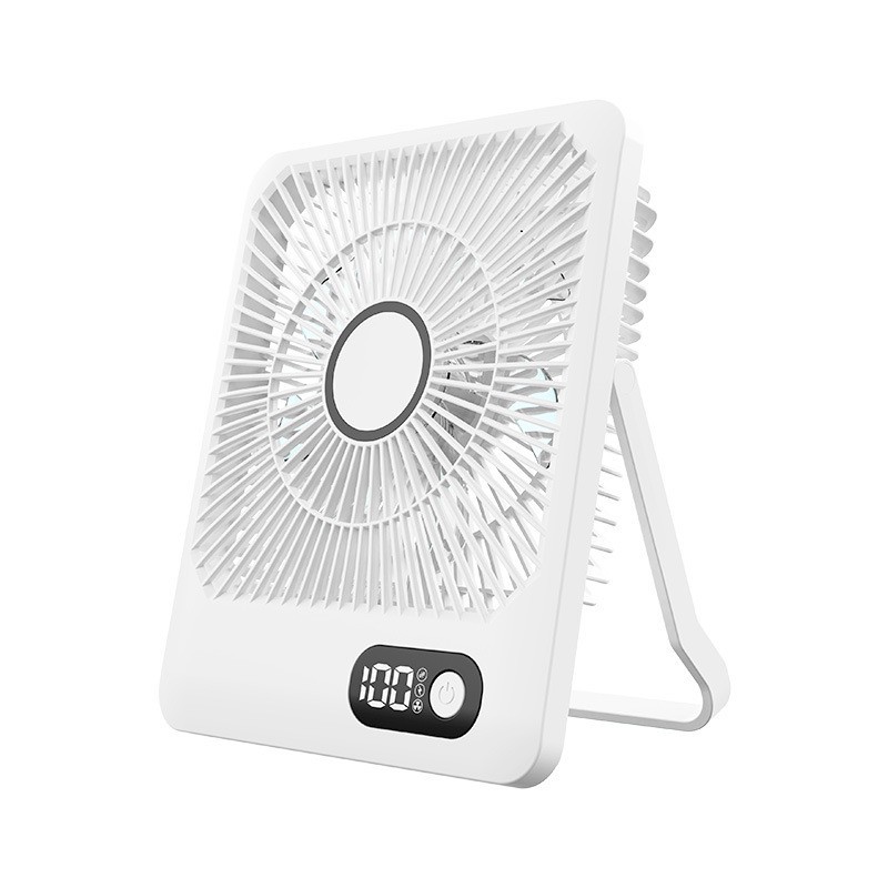 Visor digital doméstico transfronterizo de bajo ruido tipo pared mini ventilador de escritorio pequeño dormitorio ventilador de escritorio USB de larga duración