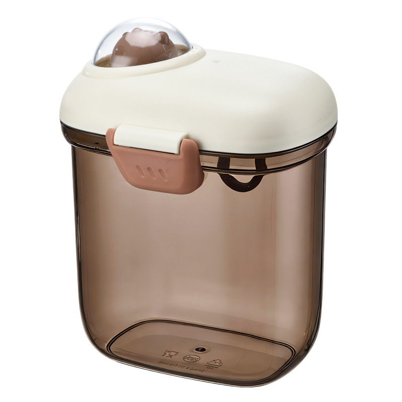 Tanque de sellado, lata de leche en polvo, caja de almacenamiento de café, bocadillos, cocina de plástico, harina doméstica, lata de almacenamiento de alimentos portátil