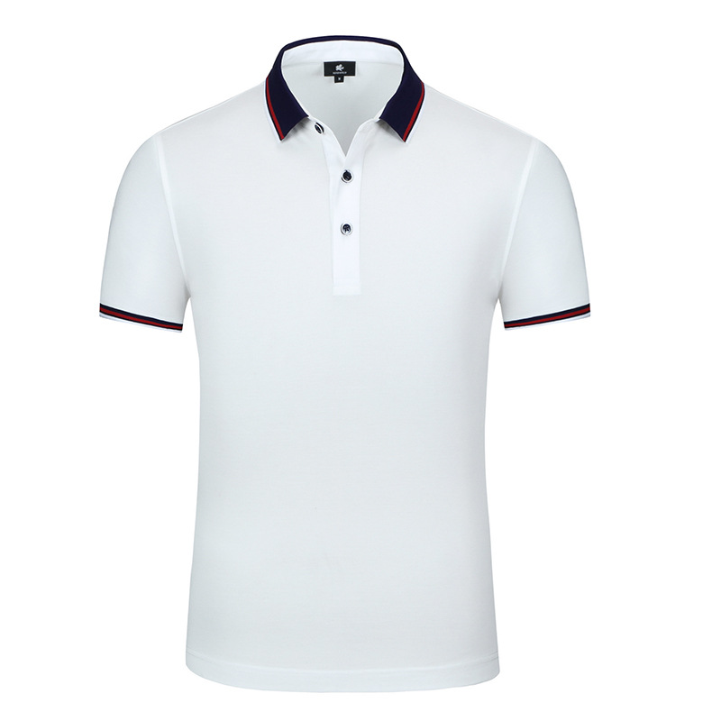 40 camisas de trabajo de manga corta con cuello, de alta gama, para empresas, polos bordados, uniformes de trabajo en grupo, camisetas personalizadas para el verano