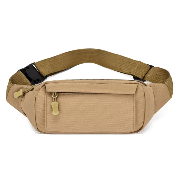 Waist bag men's casual sports new lightweight oxford cloth chest bag fashion Korean outdoor running shoulder messenger bag