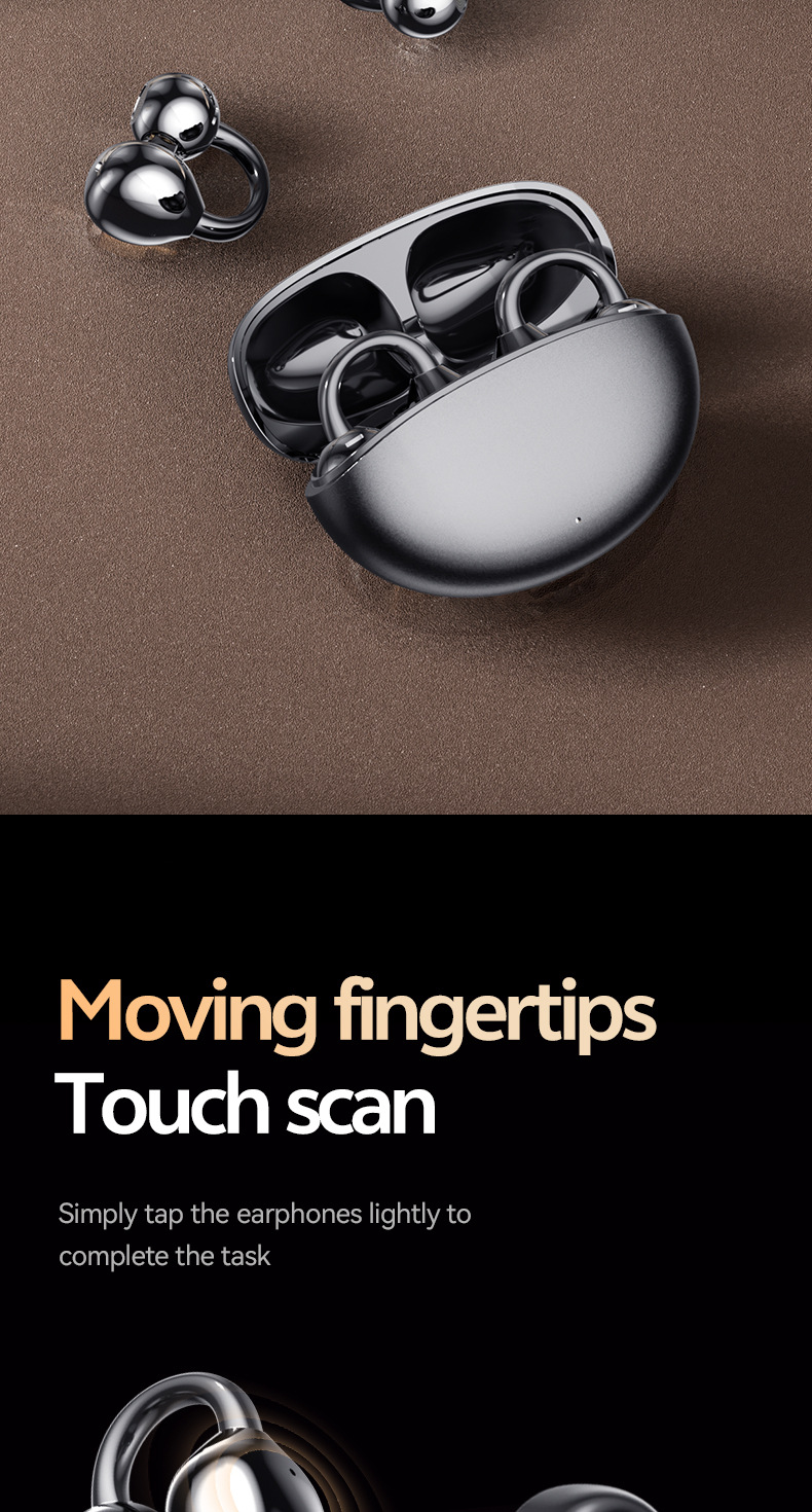 M110 AI Real-time Translation OWS Clip Type Not In Ear Bone Conduction Intelligent Bluetooth Headset_voghion.com