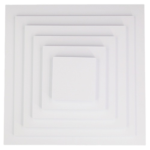 Square white cardboard 10x10/20x20/25x25 240g double-sided thickened marker pen painting hard cardboard