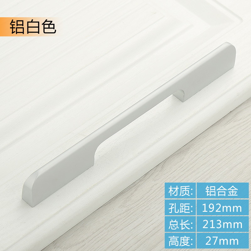 Moderno minimalista bala de aleación de aluminio sólido alargado armario puerta manija oro zapato gabinete negro puerta manija