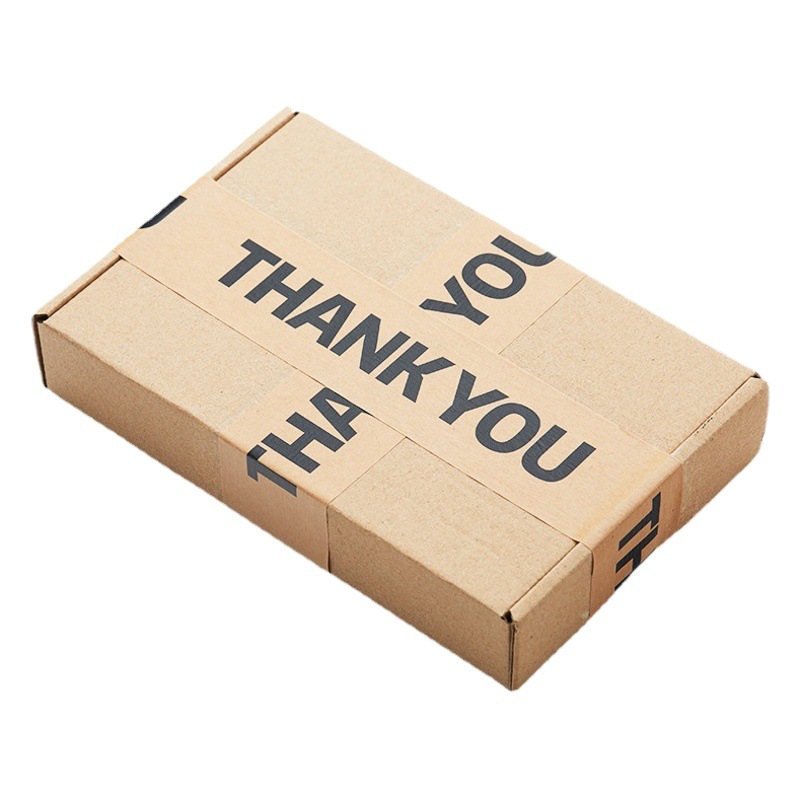 Cinta de papel kraft sin agua de impresión fácil de rasgar DE ALTO adhesivo gracias papel adhesivo de embalaje de papel Kraft autoadhesivo de escritura