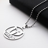 Accessory stainless steel, football necklace, chain, pendant suitable for men and women