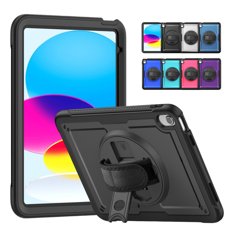 Suitable for Ipad9 Protective Case 11Th Generation 2025A16 Tablet Case Air7/6 Rotating Stand Pro2018 Anti-Fall Wrist Strap