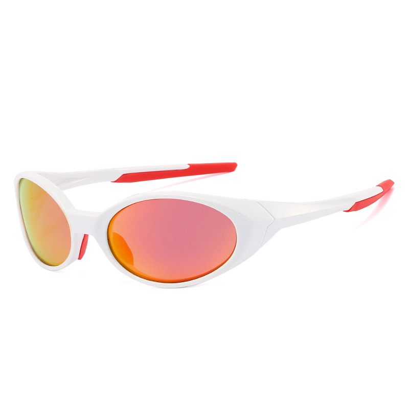 Pearlescent white frame REVO black and red film
