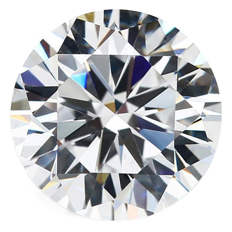 泸州人工宝石円形皓石白ジルコニアジルコニアジルコン裸石3.25-50mm