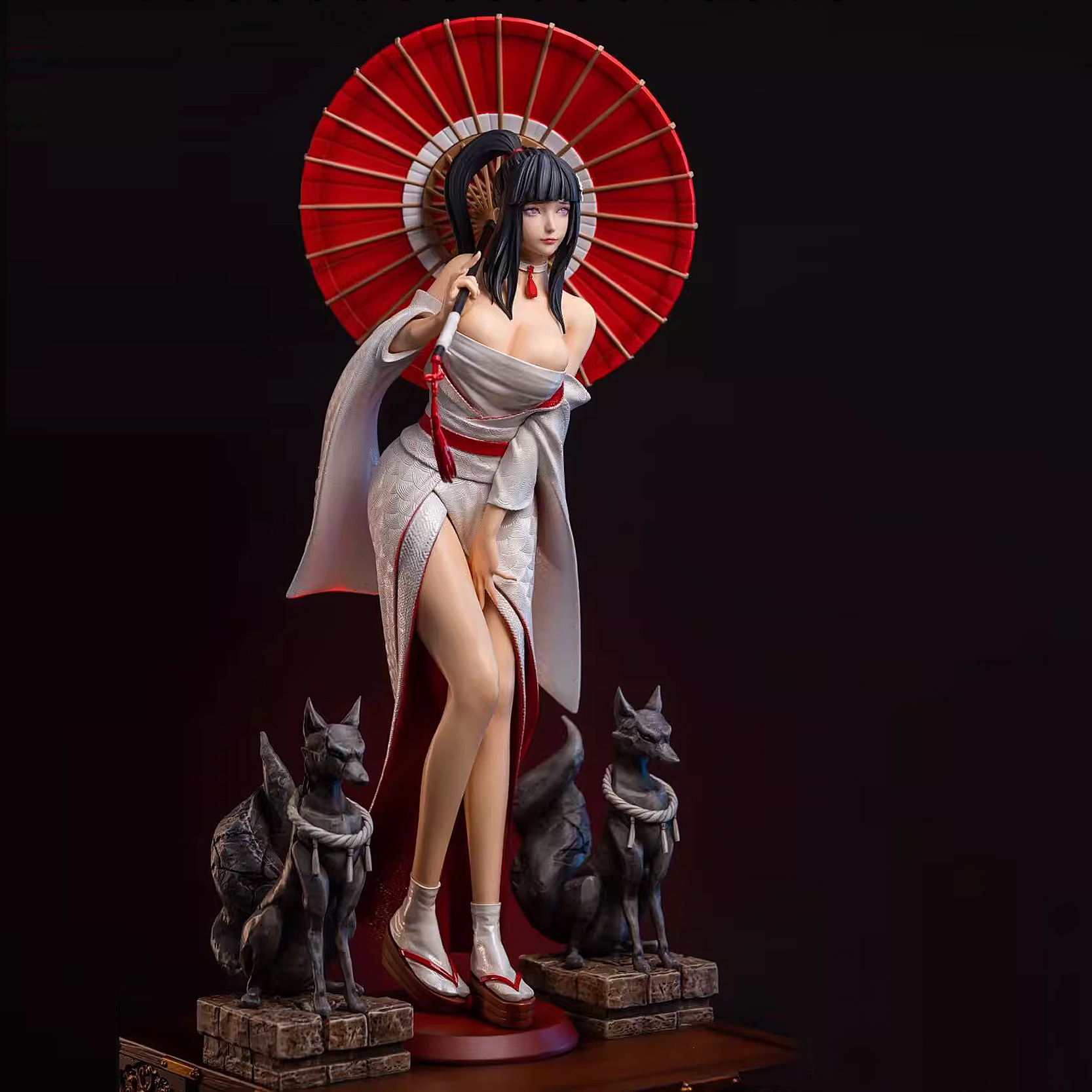 Naruto ağ çətir formalı stolüstü fiqur, handmade model