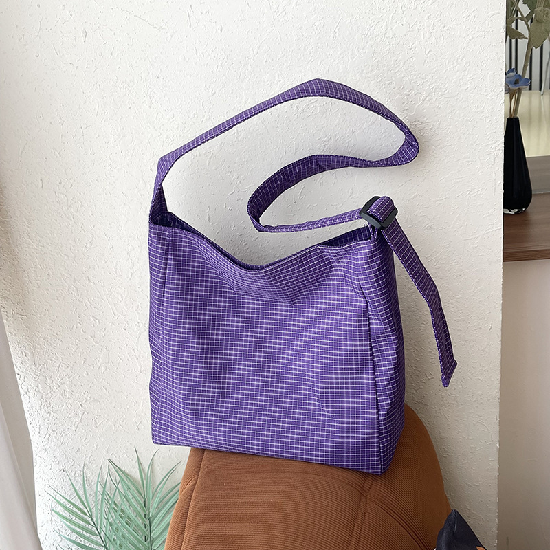 Personalized Niche Plaid Shoulder Bag, Large Capacity Casual Fashion Tote Bag, Lightweight Crossbody Bag for Students Attending Class and Commuting Personalized Niche Plaid Shoulder Bag, Large Capacity Casual Fashion Tote Bag, Lightweight Crossbody Bag for Students Attending Class and Commuting