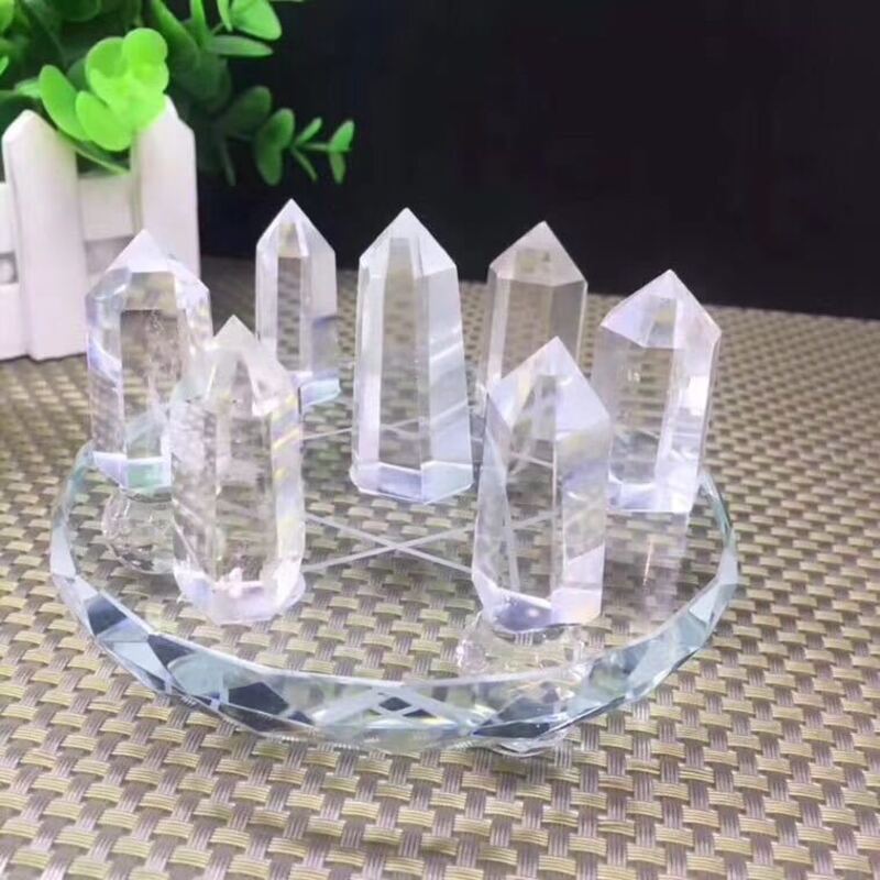 汇帆珠宝七星阵摆件水晶球七彩家居