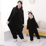 连体秋冬亲子卡通家居服