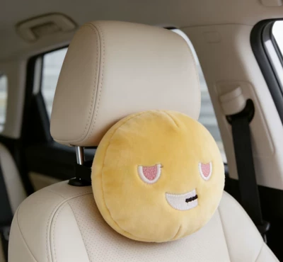 Mayday Emoji Car Headrest Pillow Neck Pillow Peripheral Car Plush Toy Cushion Car Decoration Mayday Collaboration (Headrest) - yellow-emoticon-pillow-headrest-version