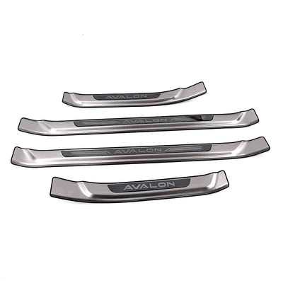 Guard Tailgate, Dekorativ pedal başlıqları - 4-pieces-of-outer-sill-strips-stainless-steel-silver-titanium-brushed-applicable-to-2019-asia-dragon