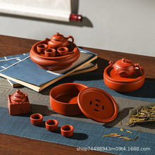 仿古朱泥茶具仿真迷你儿童茶具套装可泡茶创意茶艺启蒙益智小茶具