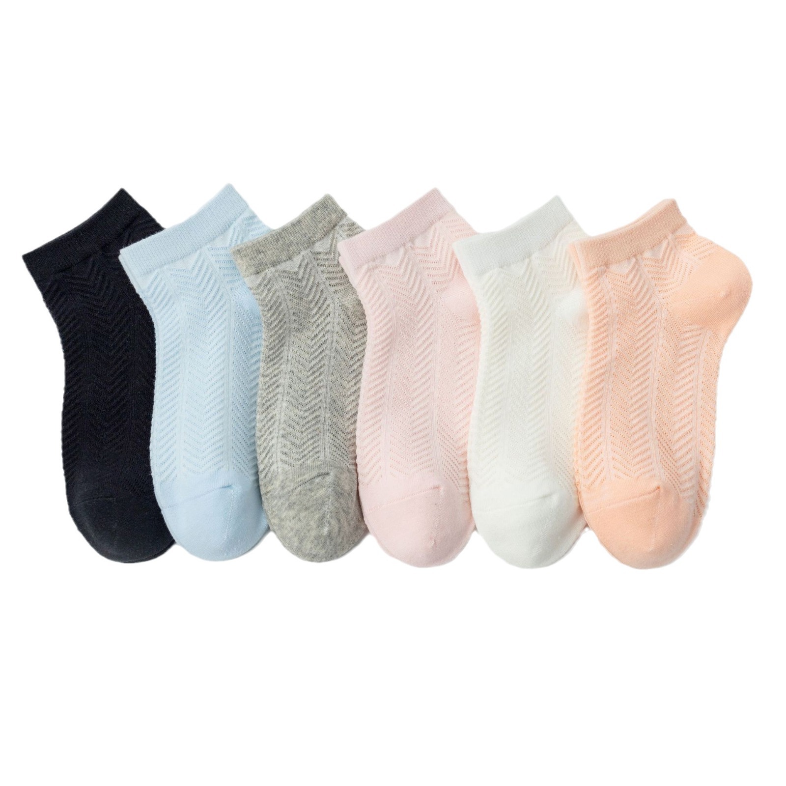 Socks women's deodorant sweat-absorbent spring and summer thin mesh breathable non-slip socks cotton short women's socks sports socks