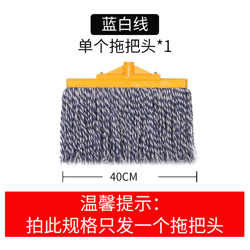 걸레 머리 “파랑과 흰색 40cm]