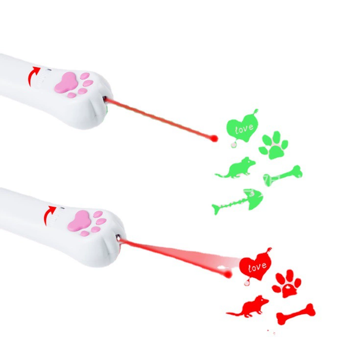 Перезаряжаемые проекционные игрушки для кошек с несколькими узорами и дополнительным лазером УФ-фиолетового света, игрушки для кошек, игрушки для домашних животных