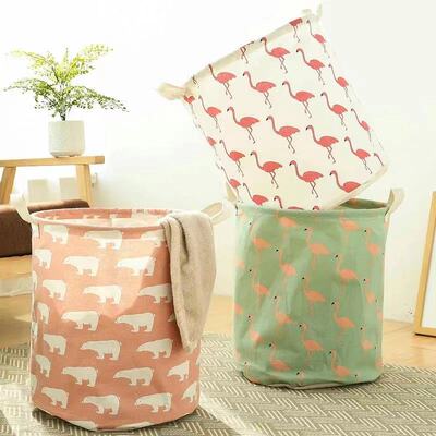 家居髒衣籃可折疊布藝髒衣簍大號防水洗衣籃地攤貨源棉麻收納桶