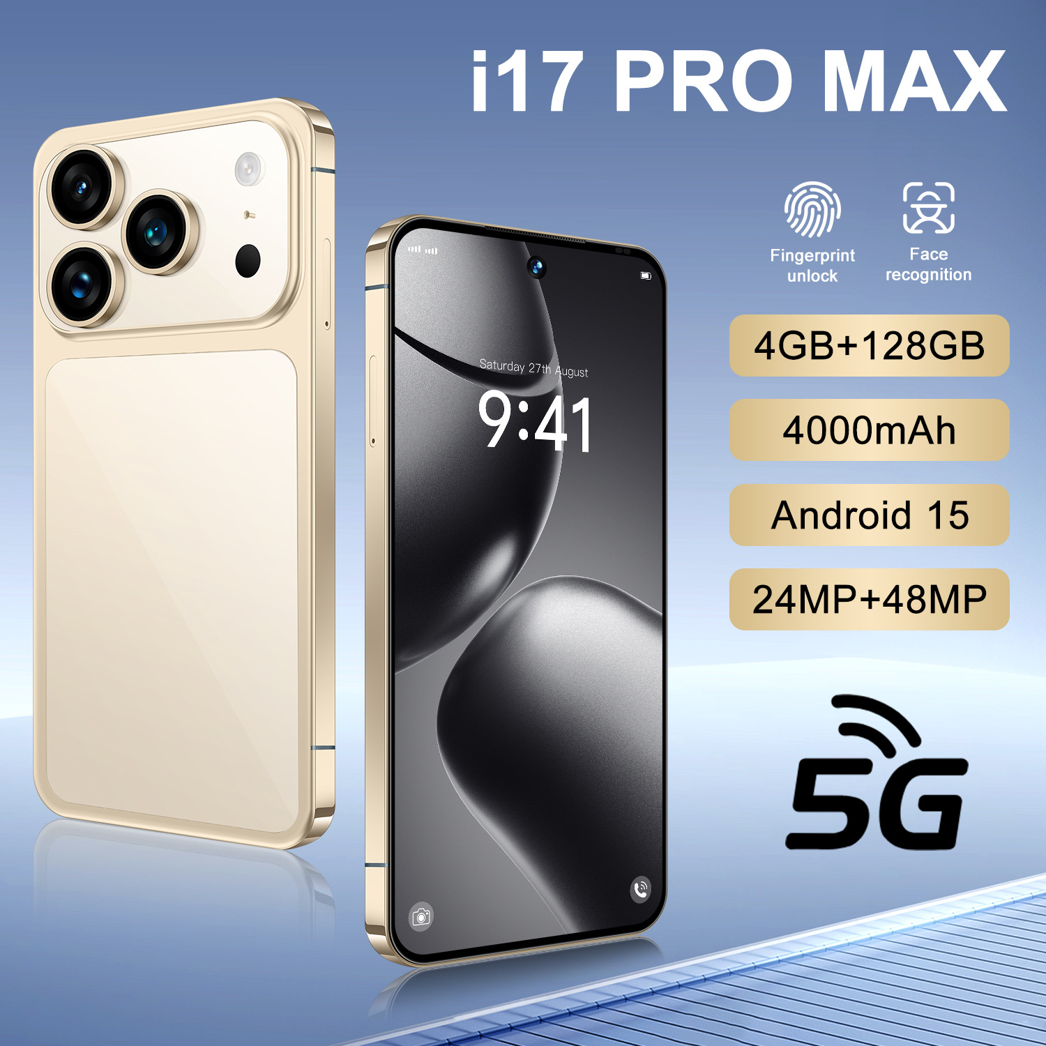Cross-Border Hot-Selling Model I17Promax Brand New Smart Mini Phone 4g Dual Sim Dual Standby Exclusively for Overseas Wholesale Direct Delivery