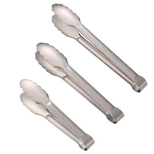 Aion 304 stainless steel one-piece plum blossom clamp multi-specification classic bread clamp sanded barbecue clamp hotel towel