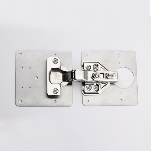 Stainless steel hinge repair plate installation plate cabinet door thickened hinge fixed plate installation gasket repairer hardware