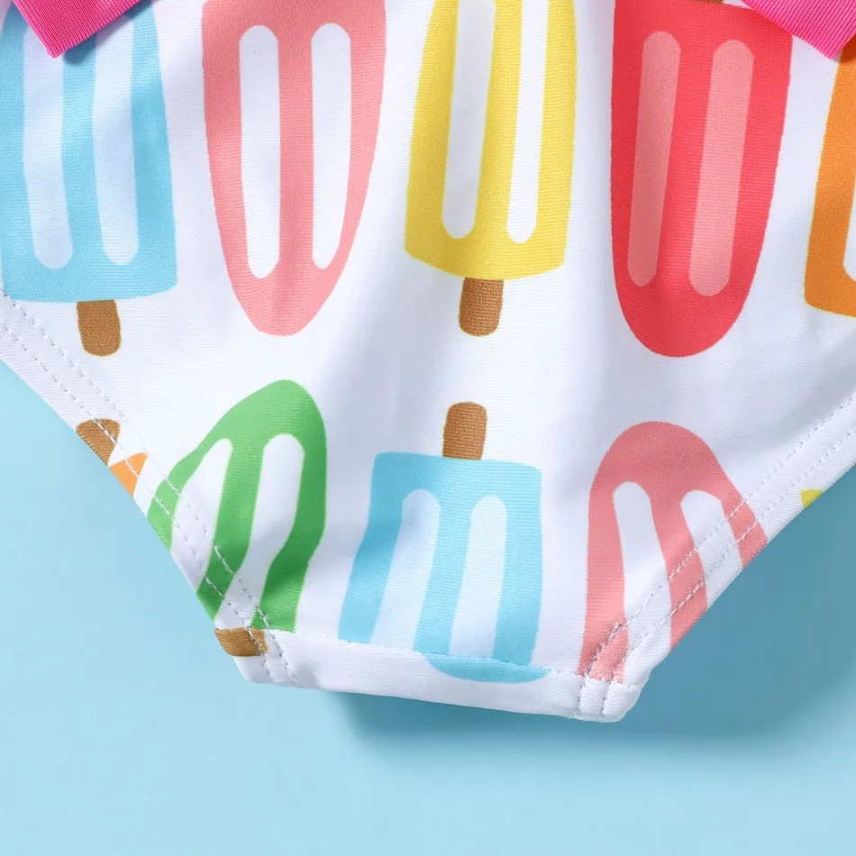 Cute, Sweet Style Women's Girl'S Printing Knot Butterfly One-pieces Kids Swimwear
