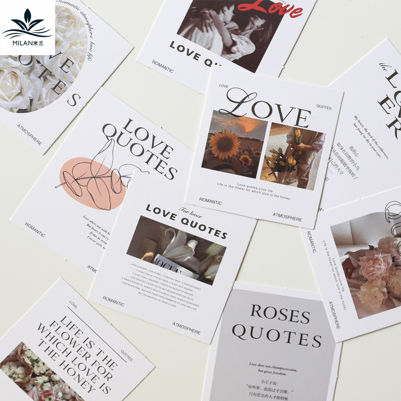 INS tarjeta de felicitación floral creativo vacaciones confesión tarjeta pequeña tarjeta de mensaje flor etiqueta tarjeta de felicitación de cumpleaños tarjeta postal