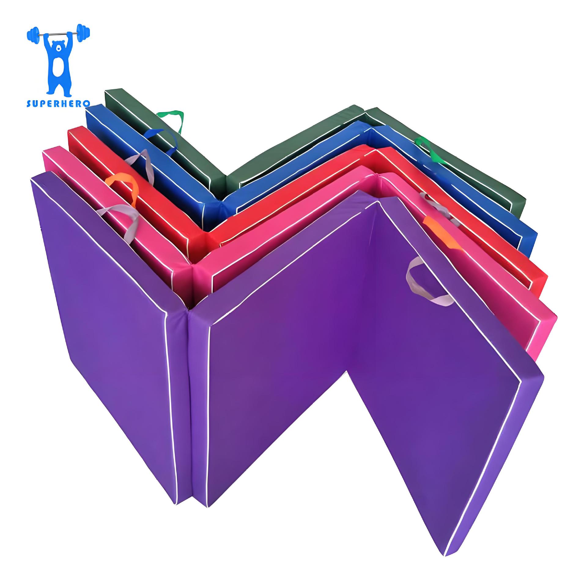 Oxford cloth gymnastics mat dance exercise training mat sit-up mat folding mat PE Pearl cotton gym mat