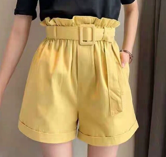 Эластичные утягивающие завитые бутоны с поясом, свободные широкие брюки А-силуэта и повседневные брюки.