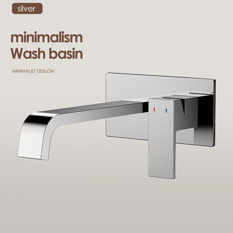 Uno por uno, los grifos en la pared están ocultos con lavabos faciales incrustados, lavabos, lavabos de pared enterrados, lavabos fríos y calientes