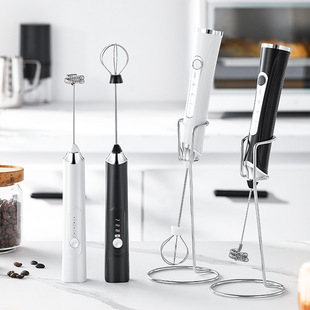 Electric Milk Frother Household Egg Beater Coffee Frother Handheld Small Stirring Stick Milk Frother Cream Whipper