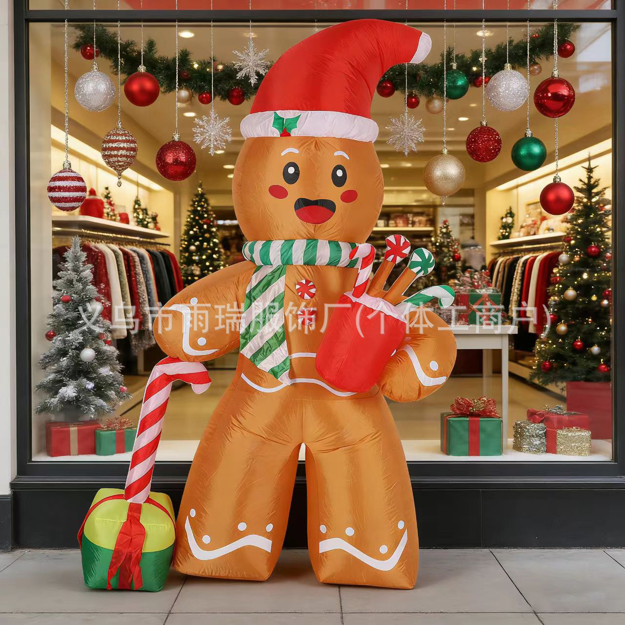 Galletas de Navidad hombre infláble decoración de patio muñeco de nieve de Navidad modelo de taza de producto creativo molde de aire procesamiento personalizado