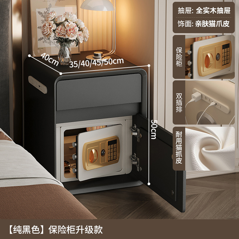 Smart cabecera caja fuerte en todo 2025 nuevo dormitorio con cerradura nicho de diseño pequeño armario de cabecera
