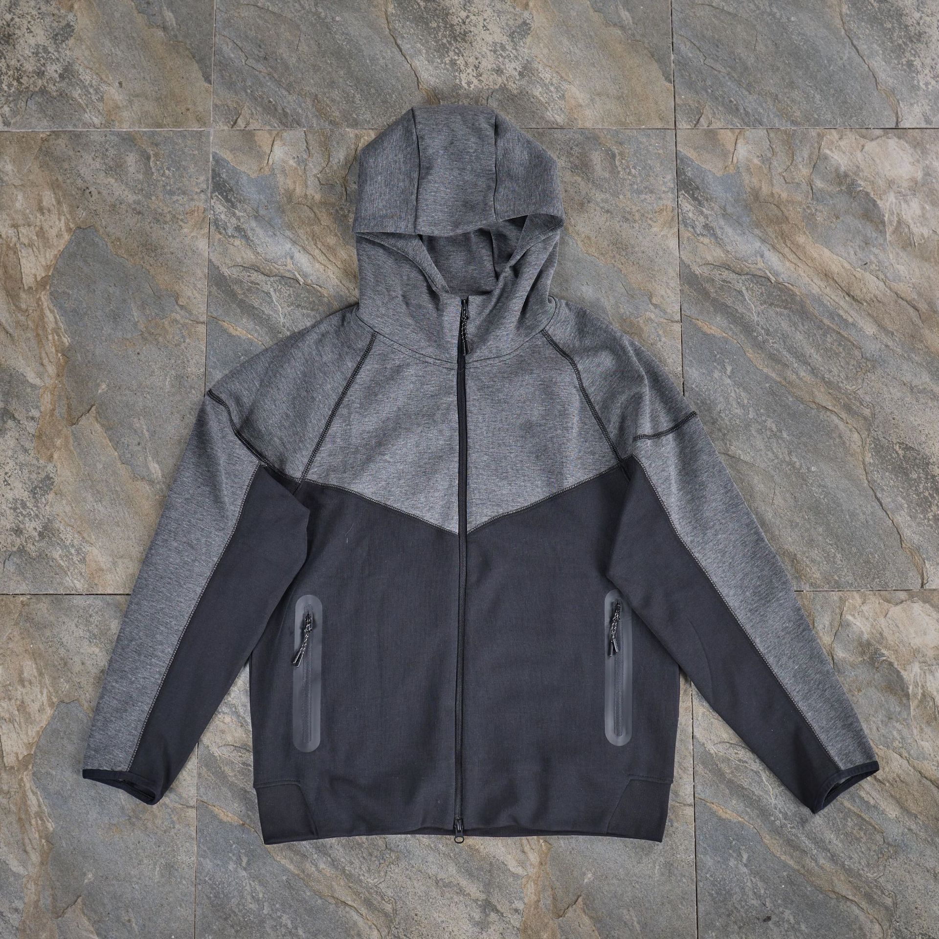 2025 hombre aire capa de algodón chaqueta primavera y otoño capa de entrenamiento a prueba de viento sombrero jersey deportivo cardigan