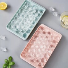 冰格夏季家用必备制冰块模具硅胶储冰盒硅胶冰格模具圆形冰球模具