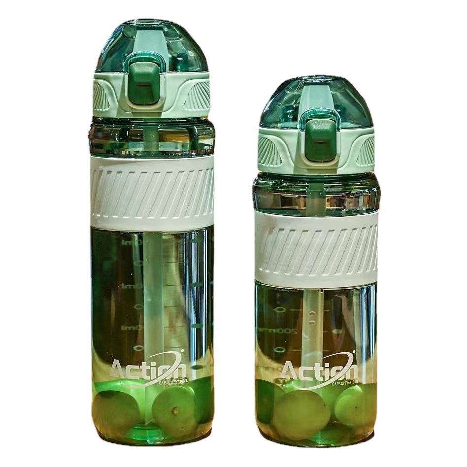 Mingtong nueva taza de pico de pato paja adulta taza de plástico estudiante femenino deportes botella de agua portátil cubierta de rebote taza de agua taza práctica