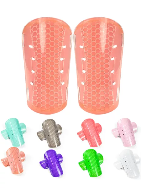 In-Stock Foreign Trade Soccer Shin Guards, Thickened Anti-Collision Multi-Hole Adult Sports Insert-Type Protective Pads, Children's Training Calf Guards