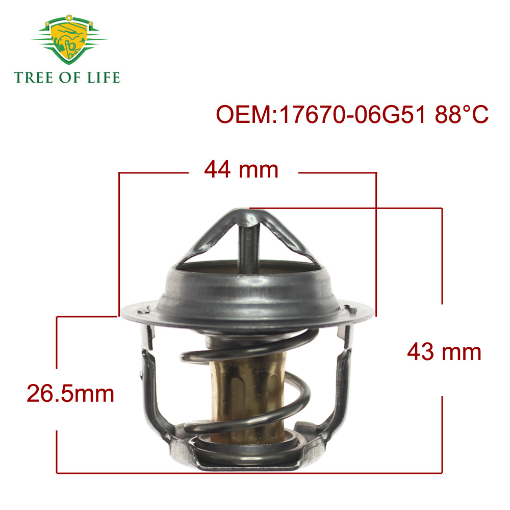 Termostato de Refrigerante del Motor 17670-06G51 88 °C para Motocicleta Suzuki image 3
