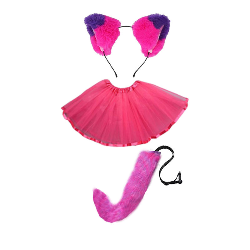 보라색 3 피스 세트 (스커트 스타일)