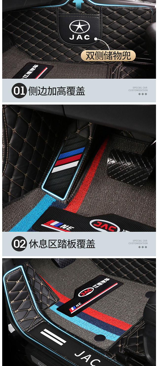 Suitable for Jianghuai Ruifeng s3s2s4s5s7 Jiayue a5x4x7 and Yue ic5 iEV6EIEVS4 car mats